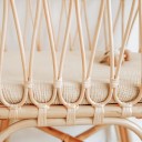 Cearceaf pentru pătuțul copiilor până la 83 × 43 × 5 cm Cearceaf elastic din bumbac muselin Formă ovală Husa respirabilă pentru saltea 3