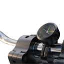 Ceas de ghidon pentru motocicletă din oțel inoxidabil, impermeabil, rezistent la șocuri, cu vedere nocturnă, cataramă de 22/25 mm, durabil, cu durată lungă de viață 2