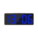 Ceas deșteptător digital cu control vocal Afișaj LED de 17 cm Suprafață oglindă 5 niveluri de luminozitate Alimentare USB 12/24H Mod Nu 4