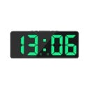 Ceas deșteptător digital cu control vocal Afișaj LED de 17 cm Suprafață oglindă 5 niveluri de luminozitate Alimentare USB 12/24H Mod Nu 5
