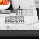 Ceas digital electronic de birou 160 x 25,5 x 61,5 mm pentru interioare moderne cu afişare precisă a timpului 3