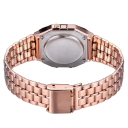 Ceas sport digital pentru bărbați cu afișaj LED, brățară metalică din oțel inoxidabil, curea de mână impermeabilă, 22 cm 6
