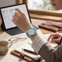 Ceasuri automate pentru femei Berny Minimaliste cu dată Rezistente la apă 50 m 38 mm Oțel inoxidabil Sticlă safir Curea din pânză 8