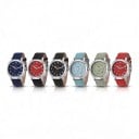 Ceasuri automate pentru femei Berny Minimaliste cu dată Rezistente la apă 50 m 38 mm Oțel inoxidabil Sticlă safir Curea din pânză 1