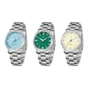 Ceasuri clasice pentru bărbați cu mecanism Quartz VH31, sticlă de safir, rezistente la apă până la 100 m, carcasă de 38 mm, brățară din oțel 1