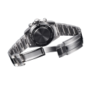 Ceasuri de mână pentru bărbați cu quartz și cronograf Sticlă de safir 40 mm cadran Carcasă din oțel inoxidabil Curea 21 cm 5