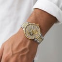 Ceasuri mecanice de lux pentru bărbați cu vizibilitate asupra mecanismului Ace care luminează Carcasă de 42 mm Oțel inoxidabil Brățară 5