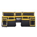Ceinture à outils en deux parties pour électricien Sac à outils à plusieurs poches Organisateur d'outils Tissu résistant Support de ceinture durable 3