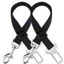 Ceinture de sécurité pour chien dans la voiture Boucle en métal pour verrou de ceinture et mousqueton pour harnais Longueur ajustable 12