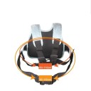 Ceinture de sécurité pour enfant à moto avec sangle réglable, poche de rangement, poignée arrière, sangles et éléments réfléchissants pour passager 2