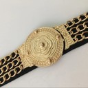 Ceinture dorée pour femme L206 6