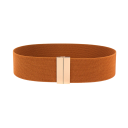 Ceinture élastique large pour femme 65 x 5 cm Boucle en métal doré Ceinture élégante pour robe Affinement de la taille Accessoire stylé pour la garde-robe 8