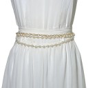 Ceinture en chaîne pour femme avec perles 5