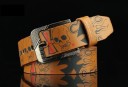 Ceinture en cuir avec tête de mort 4