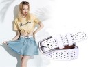 Ceinture en cuir décorative pour femme J2856 11