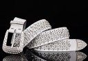Ceinture en cuir moderne avec des pierres précieuses luxueuses J3049 8