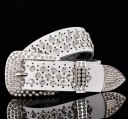 Ceinture en cuir moderne avec des pierres précieuses luxueuses J3049 12