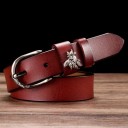 Ceinture en cuir pour femme avec décoration 3