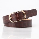 Ceinture en cuir pour femme avec motif 7