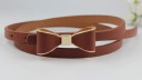 Ceinture en cuir pour femme avec nœud L67 7