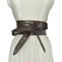 Ceinture en cuir pour femme avec nœud 19