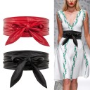 Ceinture en cuir pour femme avec nœud 1
