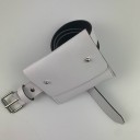 Ceinture en cuir pour femme avec poche 2