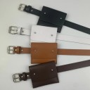 Ceinture en cuir pour femme avec poche 3
