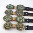 Ceinture en cuir pour femmes L172 4