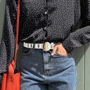 Ceinture en cuir pour femmes L174 3