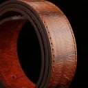 Ceinture en cuir pour homme 120 x 3,8 cm Ceinture élégante en cuir véritable Boucle en métal lisse Style classique Pour les occasions 8