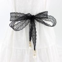 Ceinture en dentelle pour femme L230 1