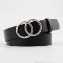 Ceinture femme avec boucle ronde double 11