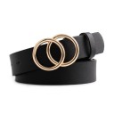 Ceinture femme avec boucle ronde double 16