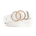 Ceinture femme avec boucle ronde double 19