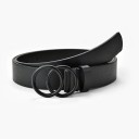 Ceinture femme avec boucle ronde double 20