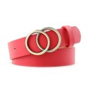 Ceinture femme avec boucle ronde double 2