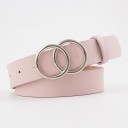 Ceinture femme avec boucle ronde double 10
