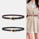 Ceinture femme avec boucle triangulaire L60 1
