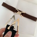 Ceinture femme avec boucle triangulaire 4