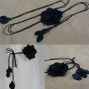 Ceinture fine pour femme avec fleur 4