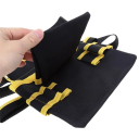 Ceinture multifonctionnelle pour électriciens Sac banane à plusieurs poches Support à outils Tissu résistant Organiseur de ceinture durable 5