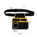 Ceinture multifonctionnelle pour électriciens Sac banane à plusieurs poches Support à outils Tissu résistant Organiseur de ceinture durable 8