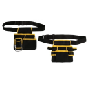 Ceinture multifonctionnelle pour électriciens Sac banane à plusieurs poches Support à outils Tissu résistant Organiseur de ceinture durable 11