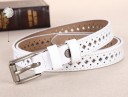 Ceinture perforée en cuir pour femmes J842 3