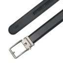 Ceinture pour homme en cuir de vache véritable avec boucle automatique Ceinture en cuir élégante Accessoire de mode de haute qualité pour costume et jeans 3
