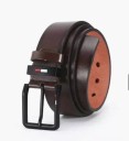 Ceinture pour homme en cuir PU 120 x 3,8 cm avec boucle en métal allié Accessoire de mode élégant pour jeans et costume Ceinture réglable pour homme 4
