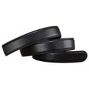 Ceinture sans boucle de 3,5 cm pour boucle automatique Ceinture pour homme en cuir PU Ceinture lisse élégante Longueur ajustable 7