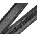 Ceinture sans boucle de 3,5 cm pour boucle automatique Ceinture pour homme en cuir PU Ceinture lisse élégante Longueur ajustable 8