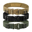 Ceinture tactique en nylon pour homme 130 x 5,5 cm Ceinture militaire large pour le plein air et le sport Sangle réglable résistante avec une haute capacité de charge 2
